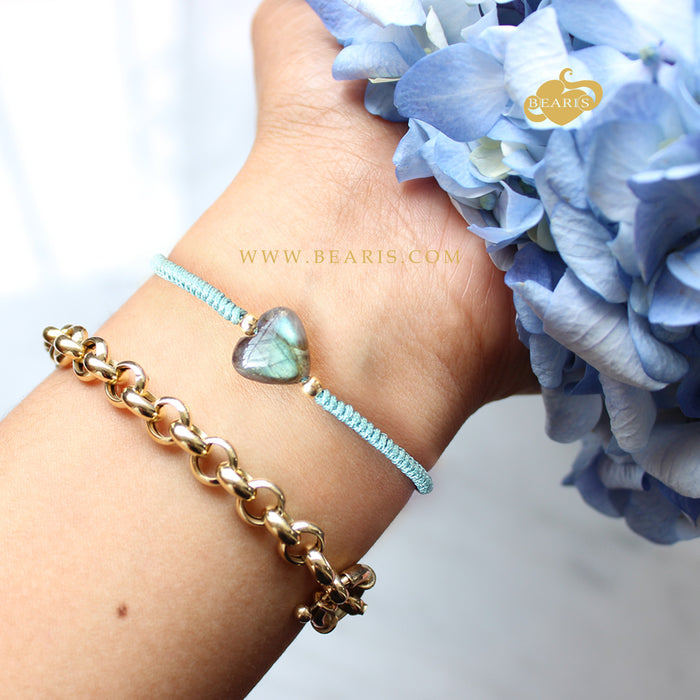 Pulsera Oro 18K Afrodita Labradorita