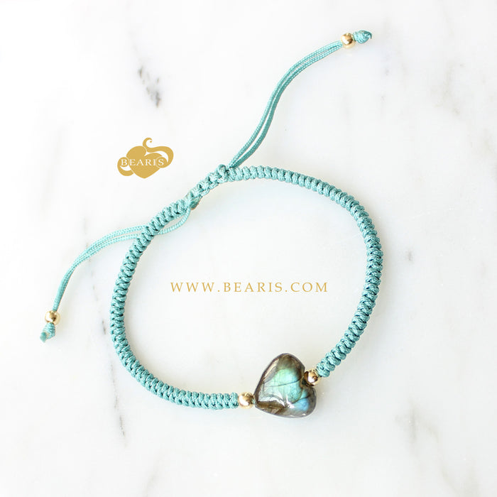 Pulsera Oro 18K Afrodita Labradorita