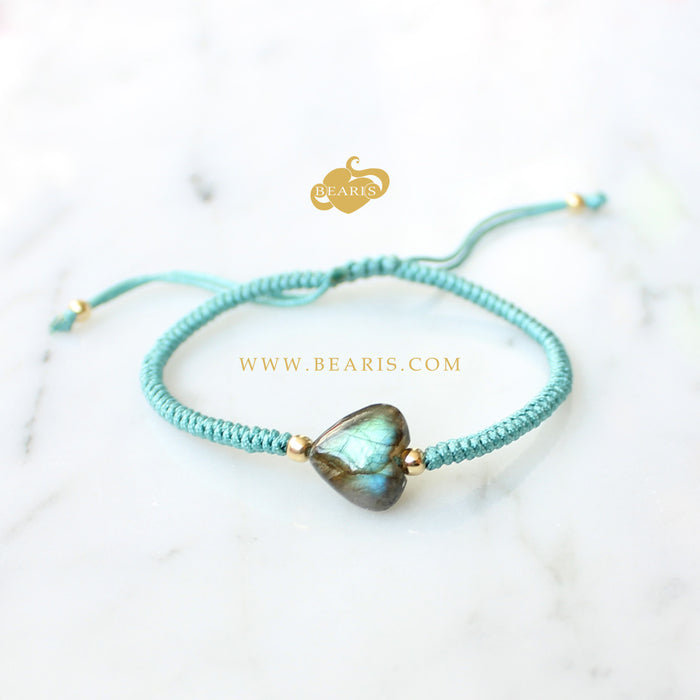 Pulsera Oro 18K Afrodita Labradorita