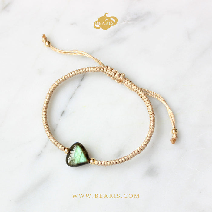 Pulsera Oro 18K Afrodita Labradorita