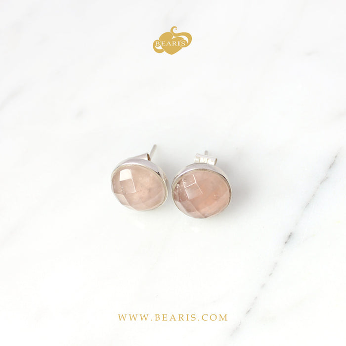 Aretes Cuarzo Rosa