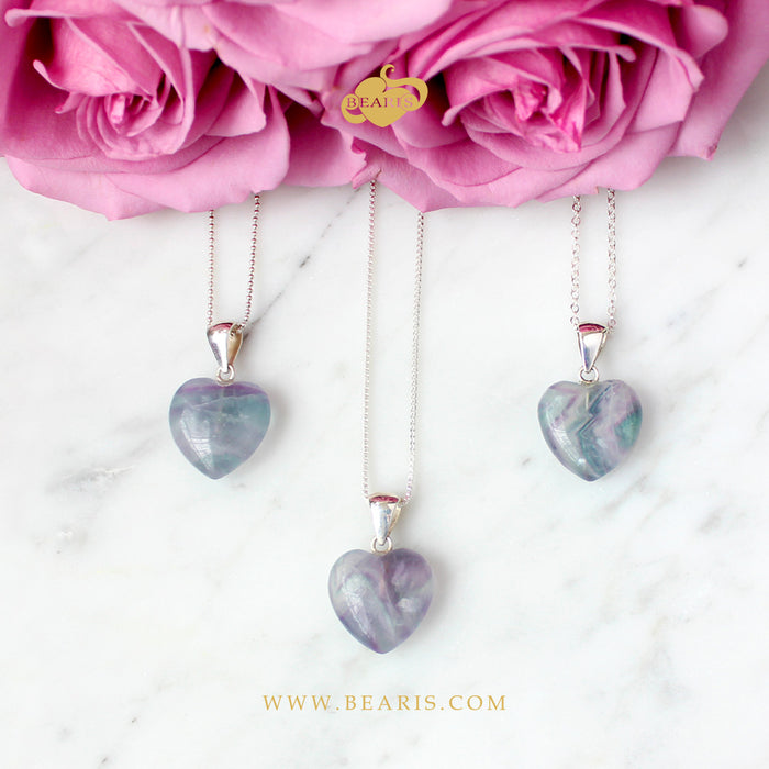 Dije Corazón Fluorita