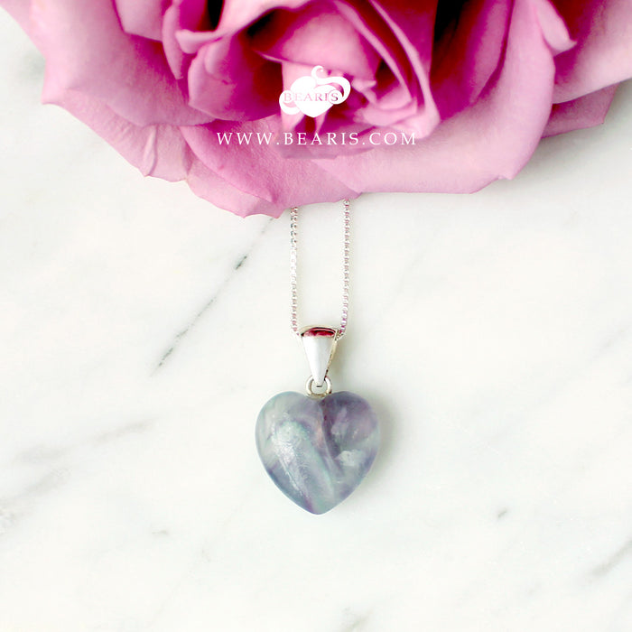 Dije Corazón Fluorita