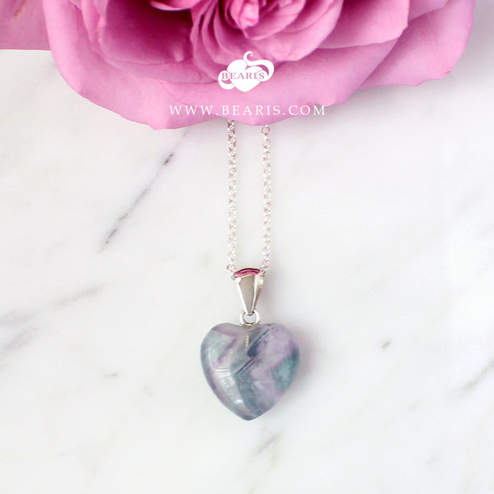 Dije Corazón Fluorita