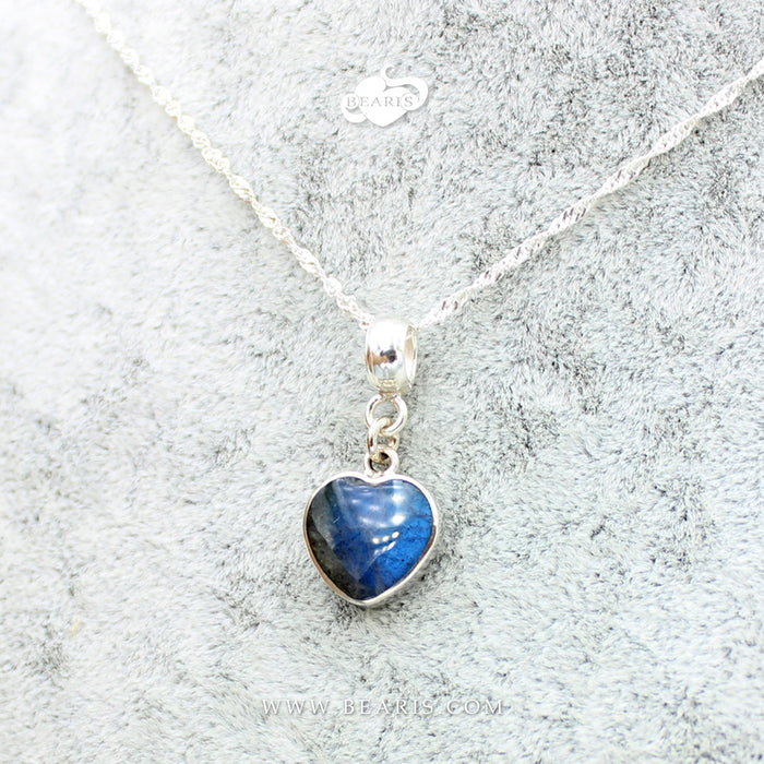 Pack Cadena + Dije Corazón Labradorita