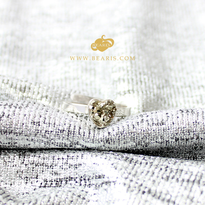 Sortija Corazón Pirita