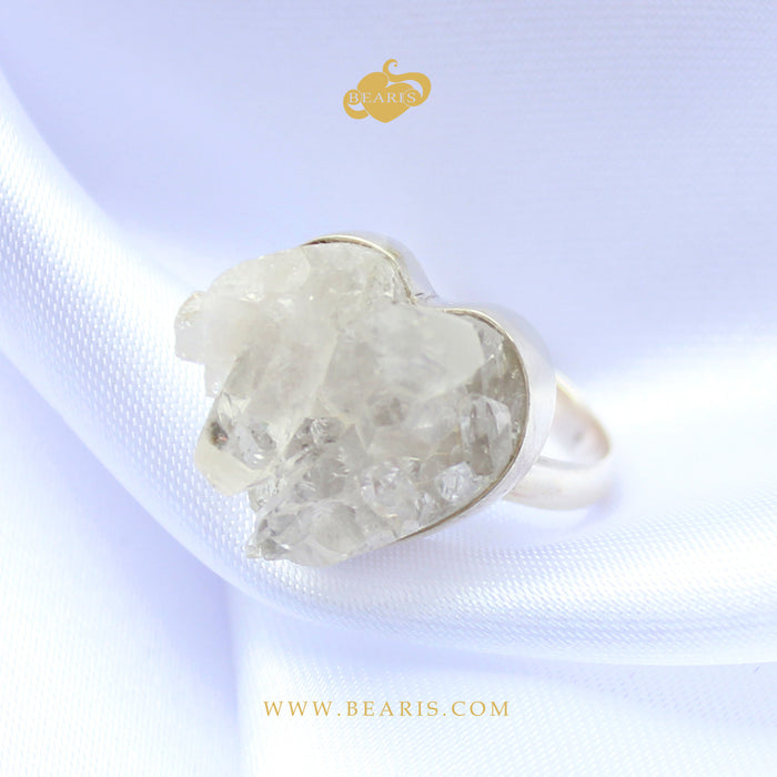 Sortija Drusa Cuarzo Cristal