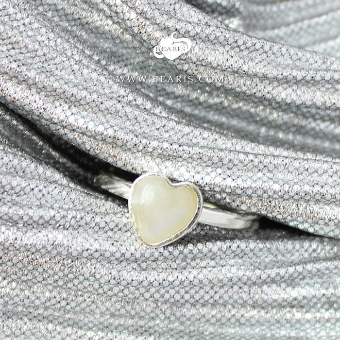 Sortija Corazón Piedra Luna