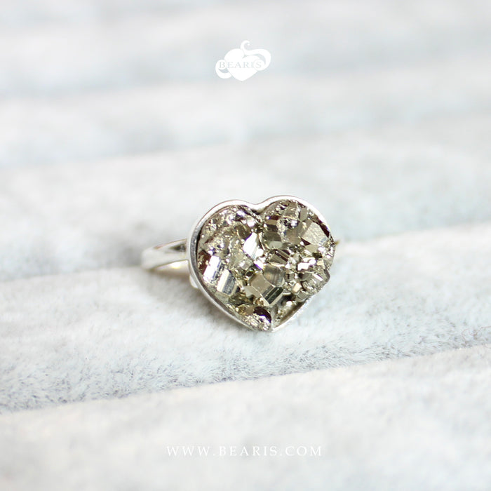 Sortija Corazón Pirita