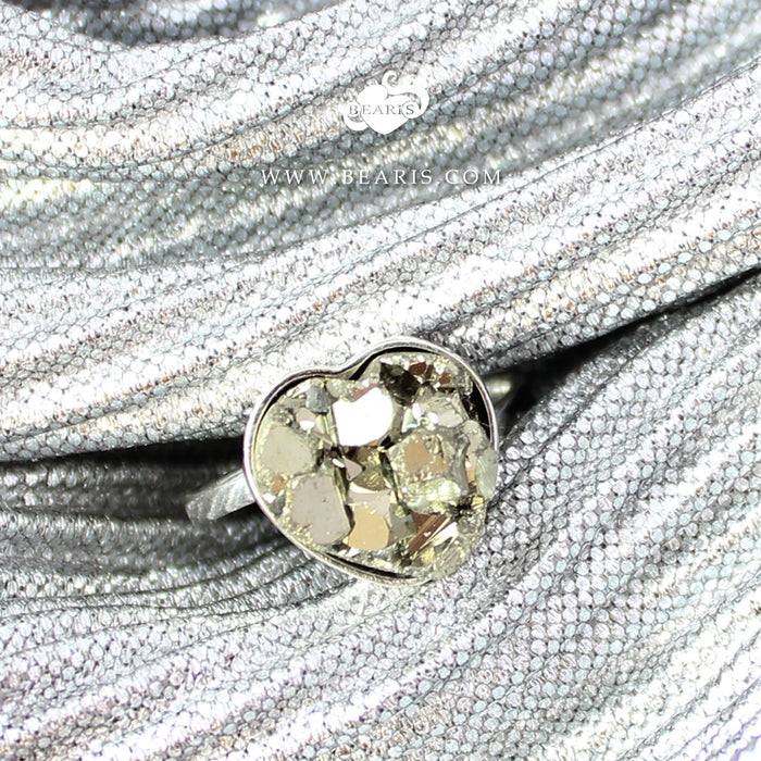 Sortija Corazón Pirita