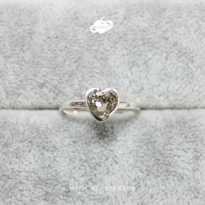 Sortija Corazón Pirita