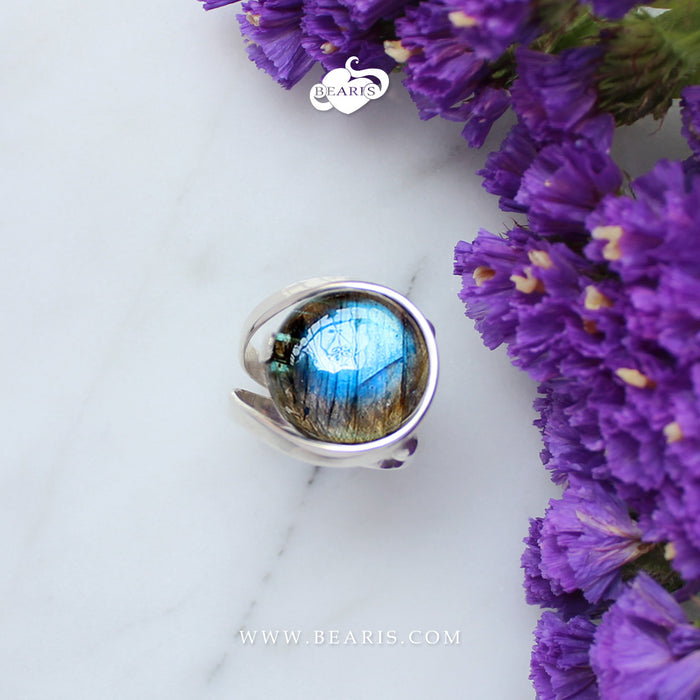 Sortija Rebeca Labradorita