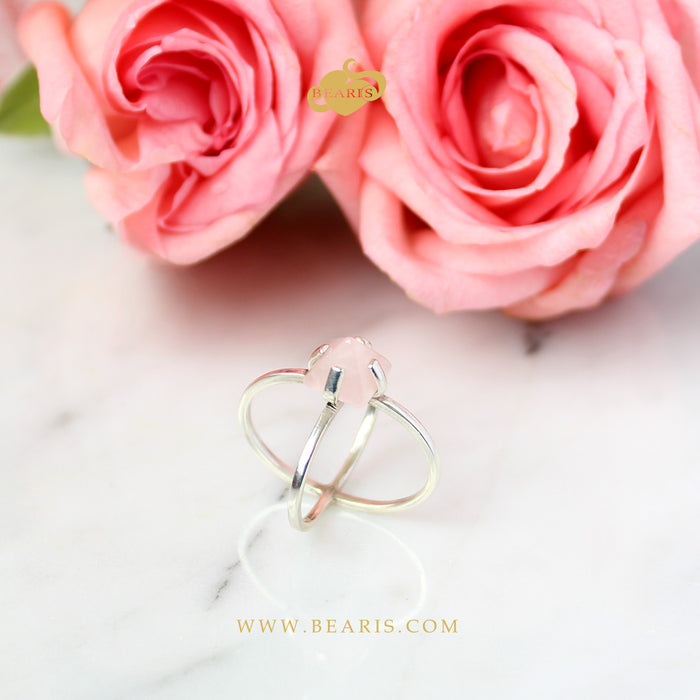 Sortija Divina Cuarzo  Rosa