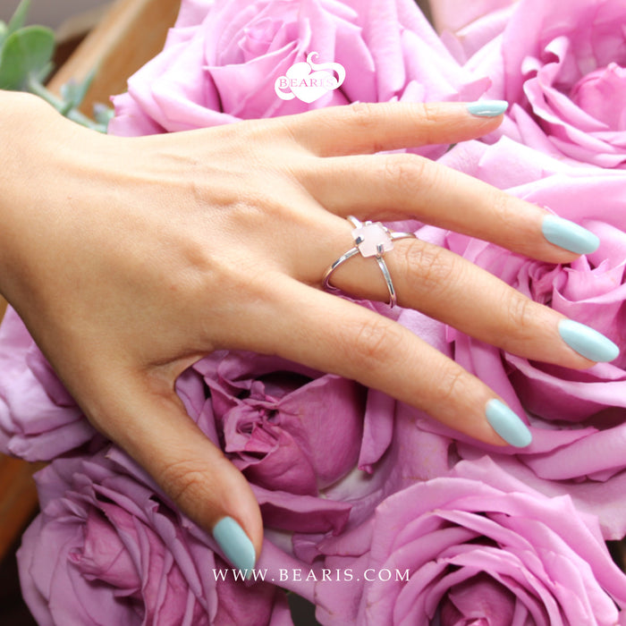 Sortija Divina Cuarzo  Rosa