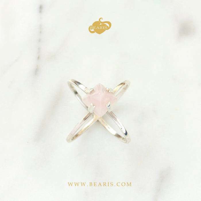 Sortija Divina Cuarzo  Rosa