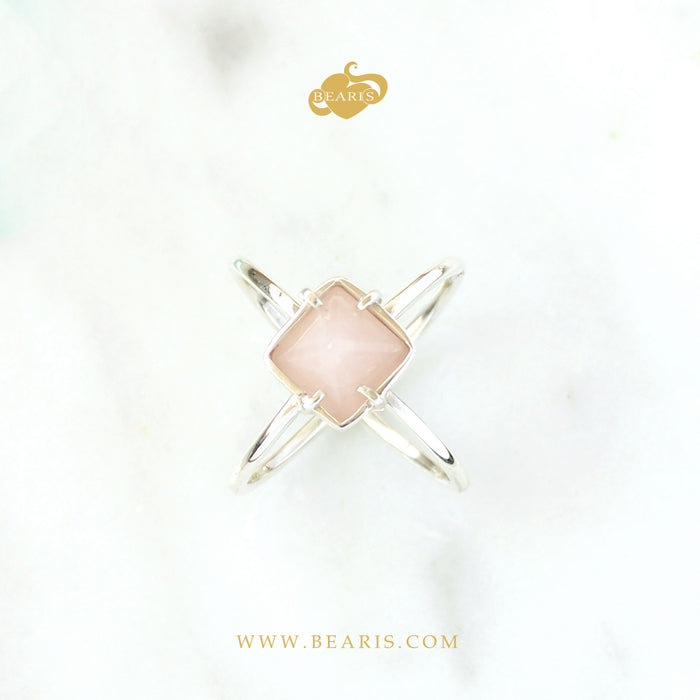 Sortija Divina Cuarzo  Rosa