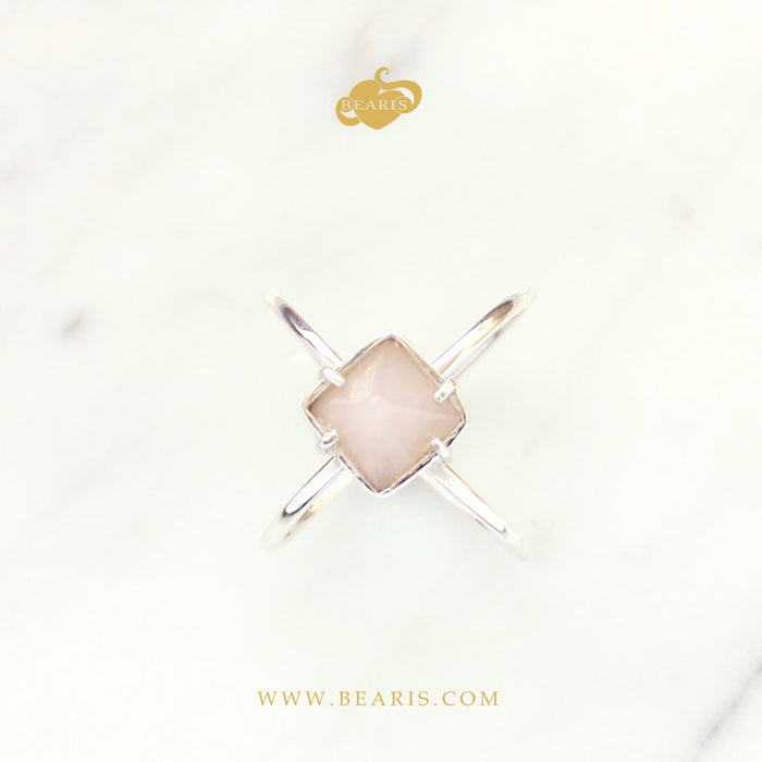 Sortija Divina Cuarzo  Rosa